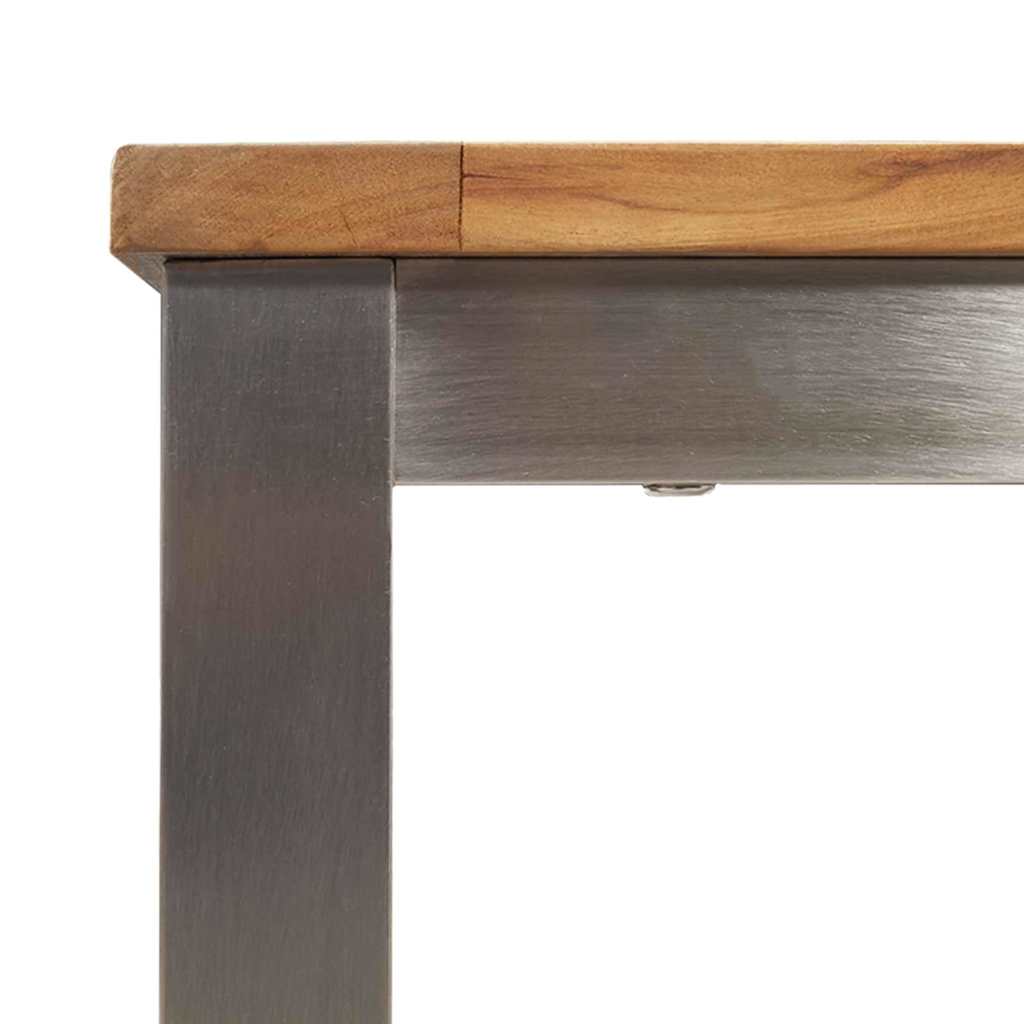 Spisebord Brun 90 x 90 x 75 cm Massiv Teaktræ