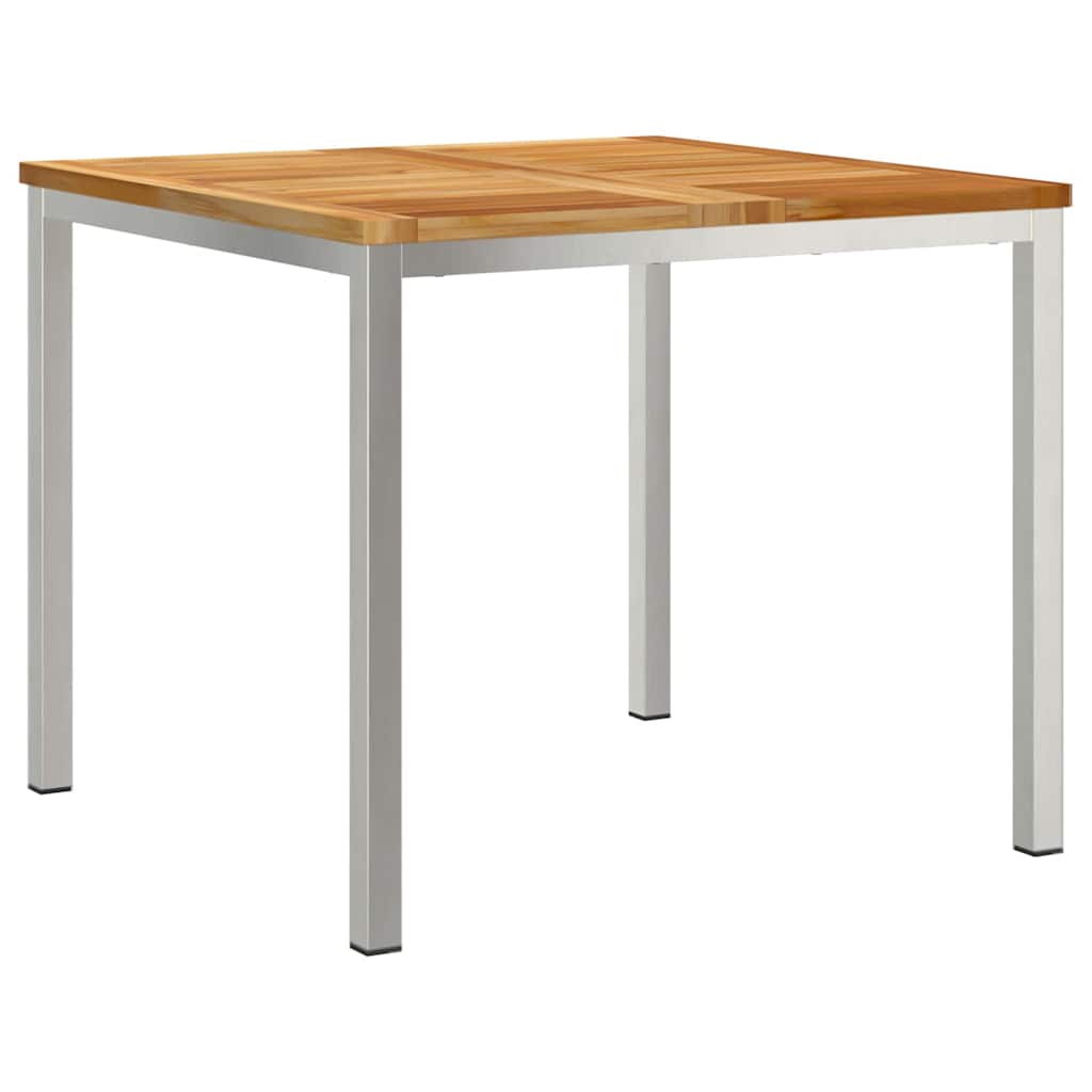 Spisebord Brun 90 x 90 x 75 cm Massiv Teaktræ