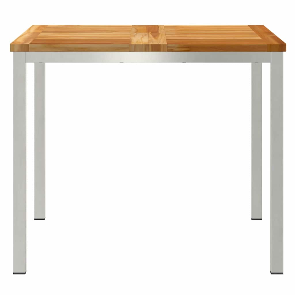 Spisebord Brun 90 x 90 x 75 cm Massiv Teaktræ