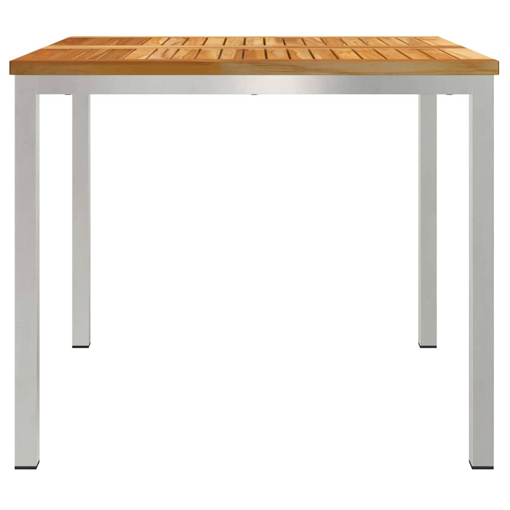 Spisebord Brun 90 x 90 x 75 cm Massiv Teaktræ