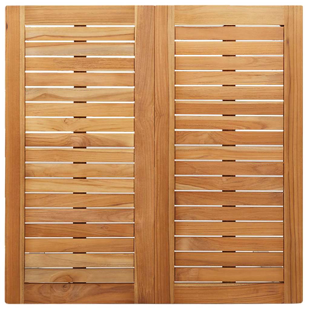 Spisebord Brun 90 x 90 x 75 cm Massiv Teaktræ