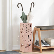 Parasolfod med opbevaring Lyserød 15,5 x 15,5 x 49 cm Metal