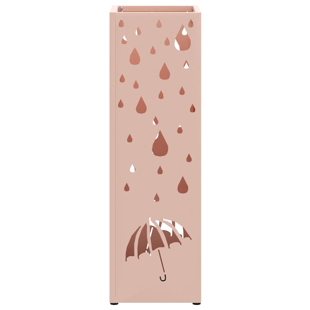 Parasolfod med opbevaring Lyserød 15,5 x 15,5 x 49 cm Metal