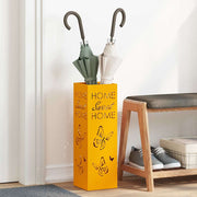 Parasolfod med opbevaring Sennepsgul 15,5 x 15,5 x 49 cm Metal