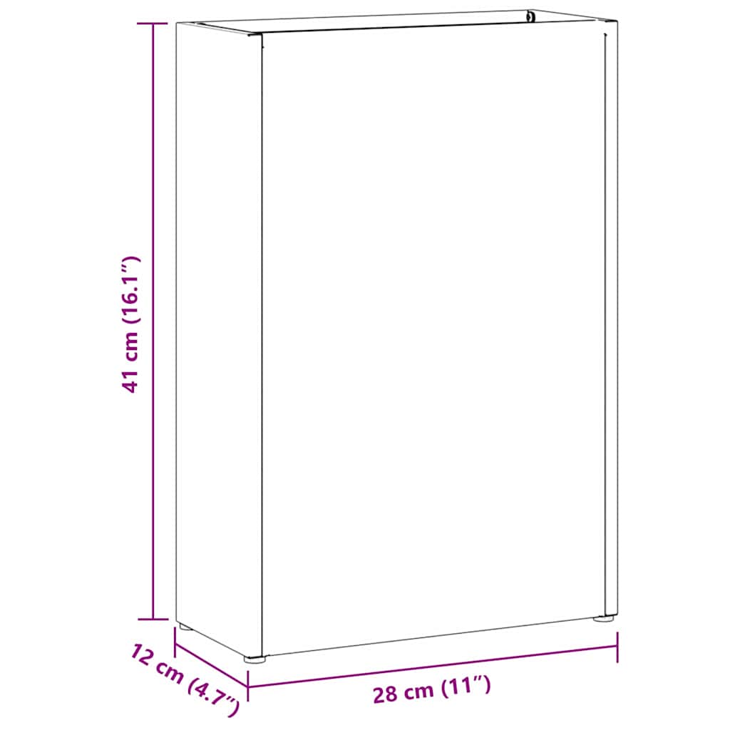 Parasolfod Lyserød 28 x 12 x 41 cm Stål