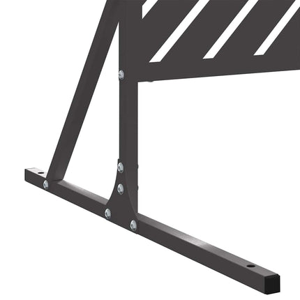Privatlivsskærm 100 x 50 x 180 cm Stål Sort