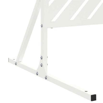 Privatlivsskærm 100 x 50 x 180 cm Stål Hvid