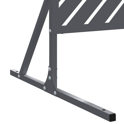 Privatlivsskærm 100 x 50 x 180 cm Stål Antracit