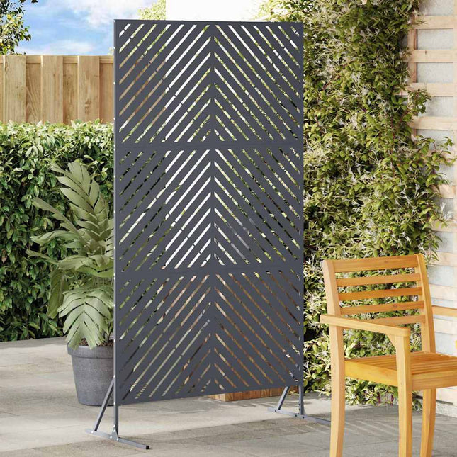 Privatlivsskærm 100 x 50 x 180 cm Stål Antracit