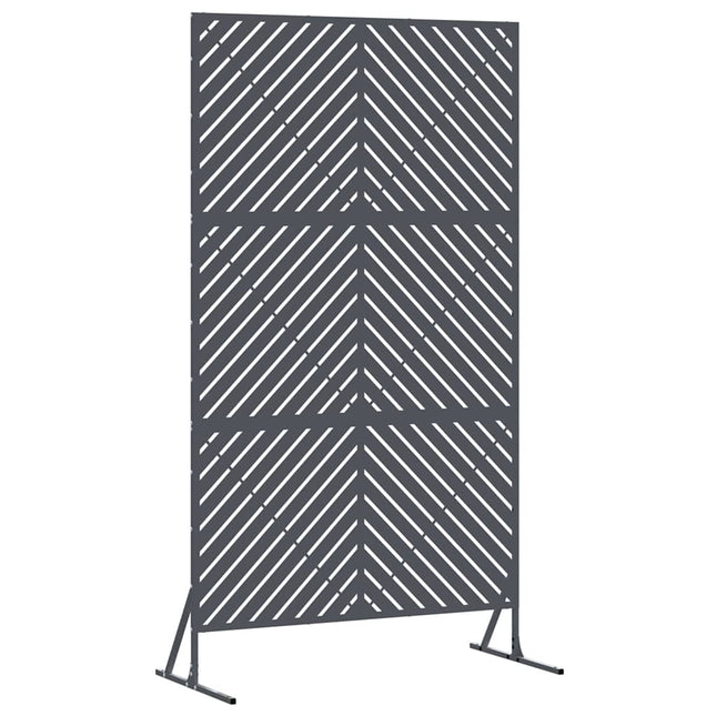 Privatlivsskærm 100 x 50 x 180 cm Stål Antracit