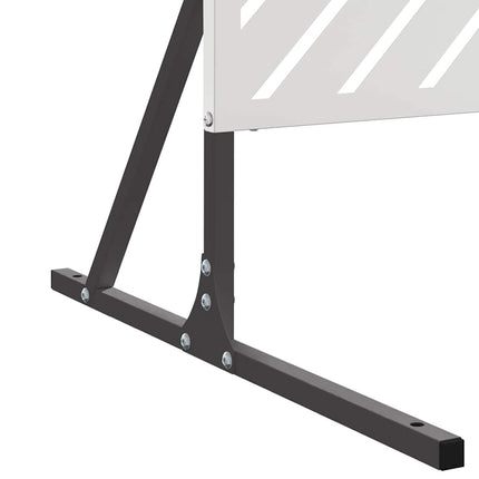 Privatlivsskærm 100 x 50 x 180 cm Rustfrit stål Sølv