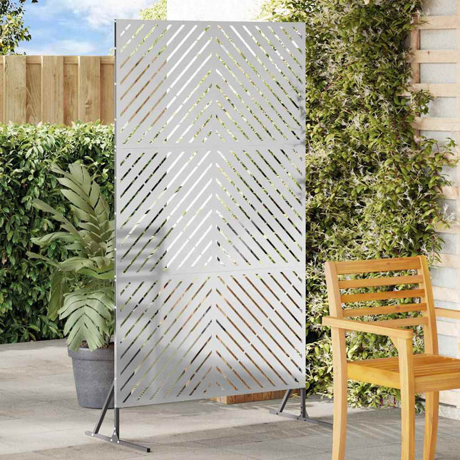 Privatlivsskærm 100 x 50 x 180 cm Galvaniseret stål Sølv