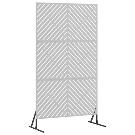 Privatlivsskærm 100 x 50 x 180 cm Galvaniseret stål Sølv