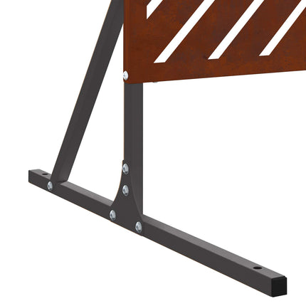 Privatlivsskærm 100 x 50 x 180 cm Cortenstål Rusten