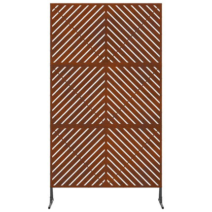 Privatlivsskærm 100 x 50 x 180 cm Cortenstål Rusten