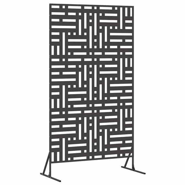 Privatlivsskærm 100 x 50 x 180 cm Stål Sort