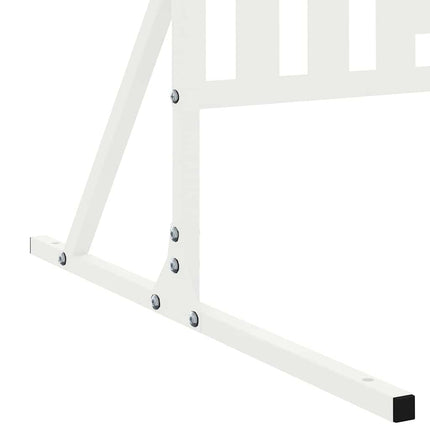 Privatlivsskærm 100 x 50 x 180 cm Stål Hvid