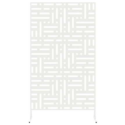 Privatlivsskærm 100 x 50 x 180 cm Stål Hvid
