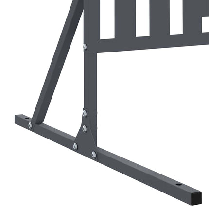 Privatlivsskærm 100 x 50 x 180 cm Stål Antracit