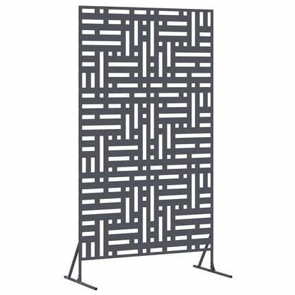 Privatlivsskærm 100 x 50 x 180 cm Stål Antracit