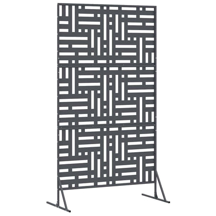 Privatlivsskærm 100 x 50 x 180 cm Stål Antracit