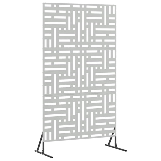 Privatlivsskærm 100 x 50 x 180 cm Galvaniseret stål Sølv