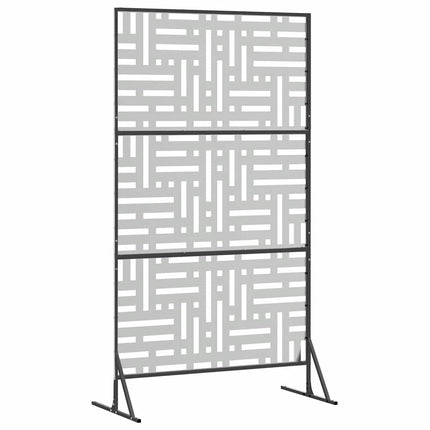 Privatlivsskærm 100 x 50 x 180 cm Galvaniseret stål Sølv