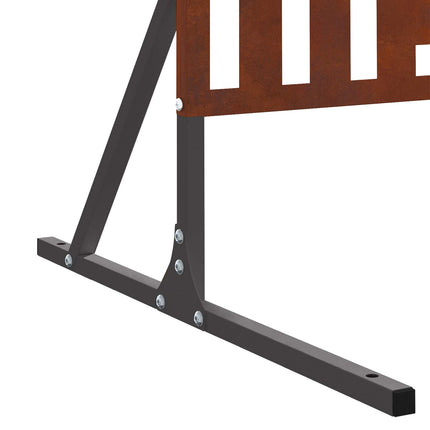 Privatlivsskærm 100 x 50 x 180 cm Cortenstål Rusten