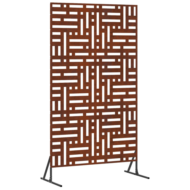 Privatlivsskærm 100 x 50 x 180 cm Cortenstål Rusten