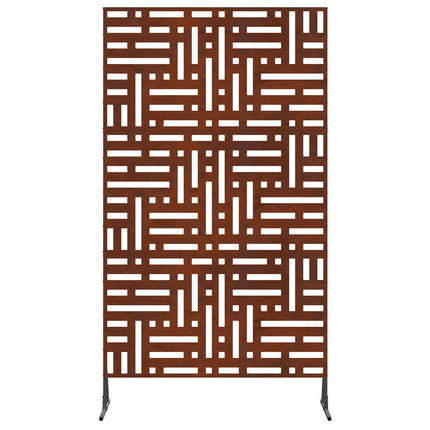 Privatlivsskærm 100 x 50 x 180 cm Cortenstål Rusten