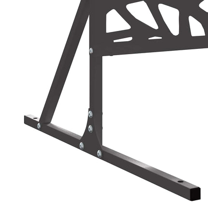Privatlivsskærm 100 x 50 x 180 cm Stål Sort