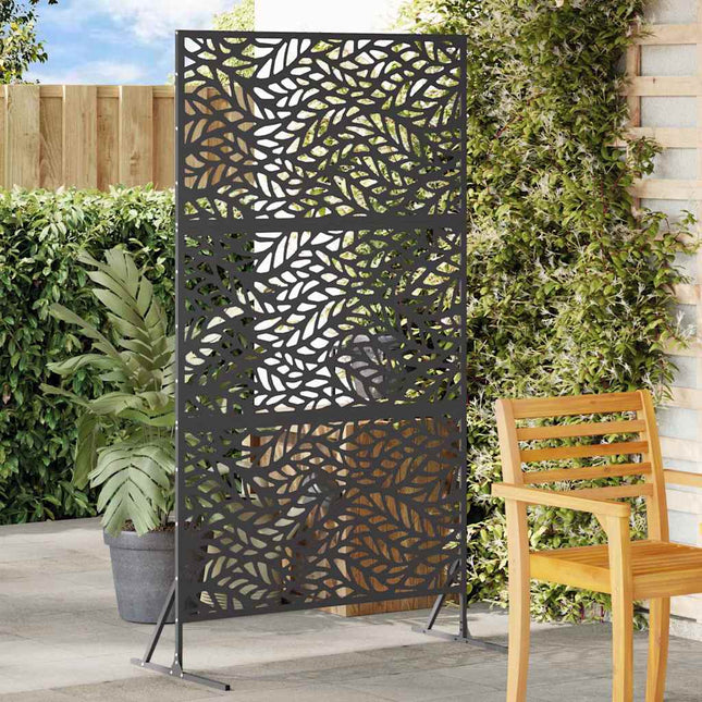 Privatlivsskærm 100 x 50 x 180 cm Stål Sort