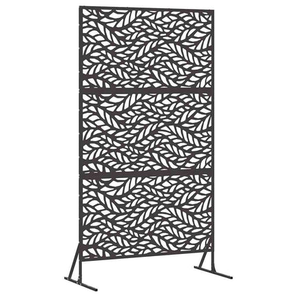 Privatlivsskærm 100 x 50 x 180 cm Stål Sort