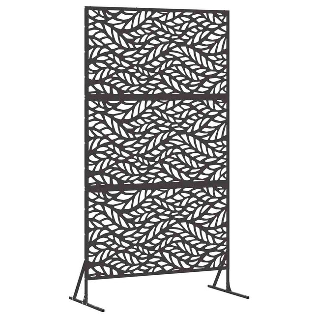 Privatlivsskærm 100 x 50 x 180 cm Stål Sort