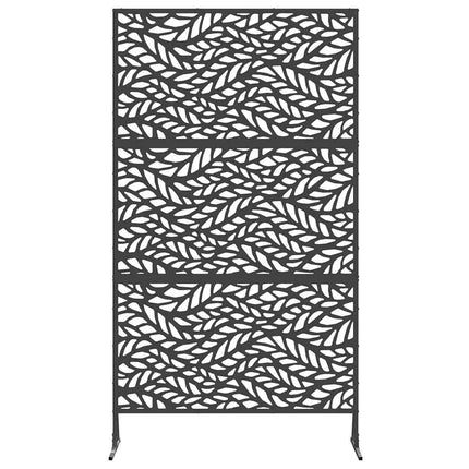 Privatlivsskærm 100 x 50 x 180 cm Stål Sort