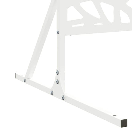 Privatlivsskærm 100 x 50 x 180 cm Stål Hvid