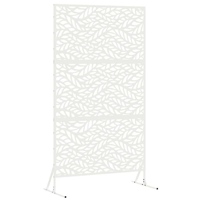 Privatlivsskærm 100 x 50 x 180 cm Stål Hvid