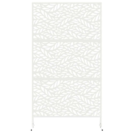 Privatlivsskærm 100 x 50 x 180 cm Stål Hvid