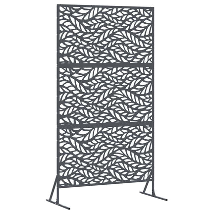 Privatlivsskærm 100 x 50 x 180 cm Stål Antracit
