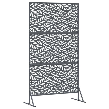 Privatlivsskærm 100 x 50 x 180 cm Stål Antracit