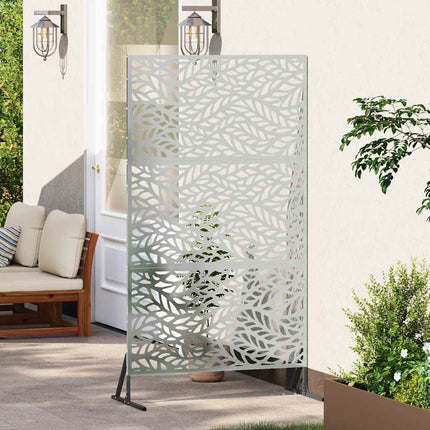 Privatlivsskærm 100 x 50 x 180 cm Galvaniseret stål Sølv