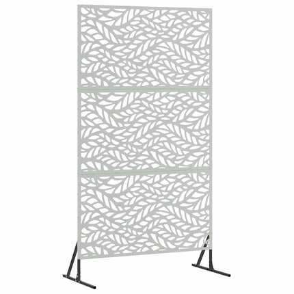 Privatlivsskærm 100 x 50 x 180 cm Galvaniseret stål Sølv