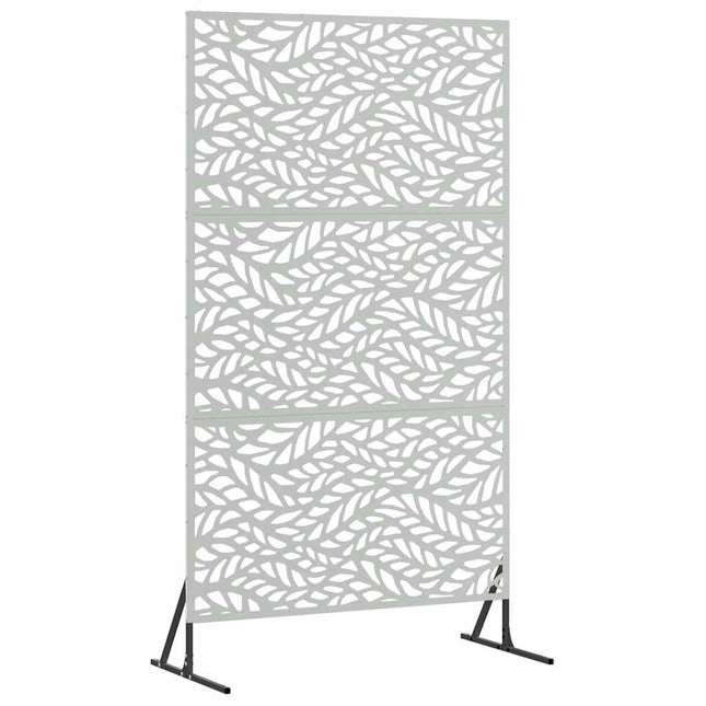 Privatlivsskærm 100 x 50 x 180 cm Galvaniseret stål Sølv