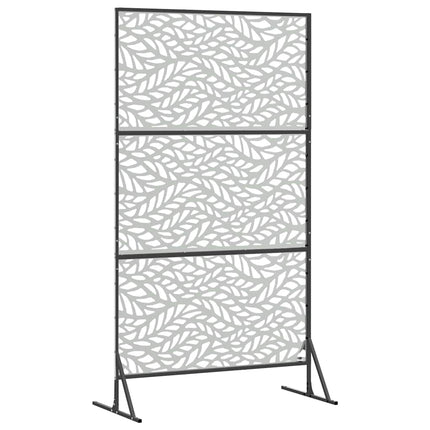 Privatlivsskærm 100 x 50 x 180 cm Galvaniseret stål Sølv