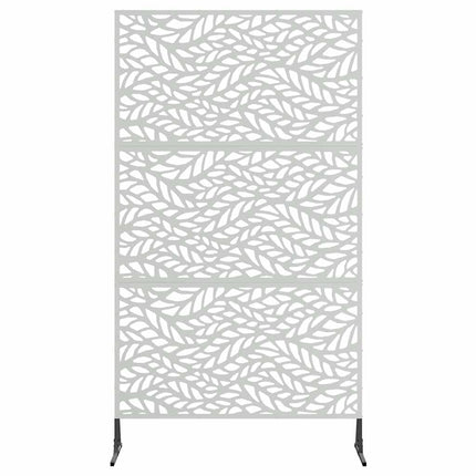 Privatlivsskærm 100 x 50 x 180 cm Galvaniseret stål Sølv