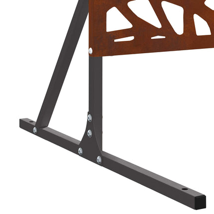 Privatlivsskærm 100 x 50 x 180 cm Cortenstål Rusten