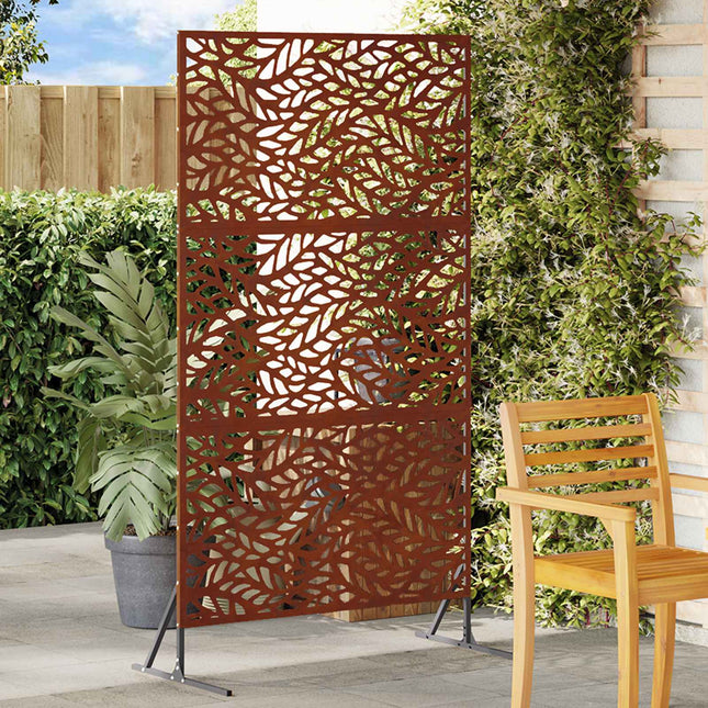 Privatlivsskærm 100 x 50 x 180 cm Cortenstål Rusten