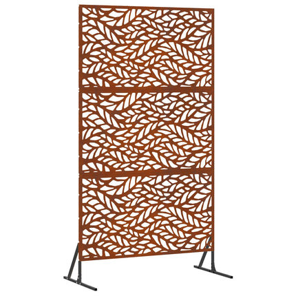 Privatlivsskærm 100 x 50 x 180 cm Cortenstål Rusten