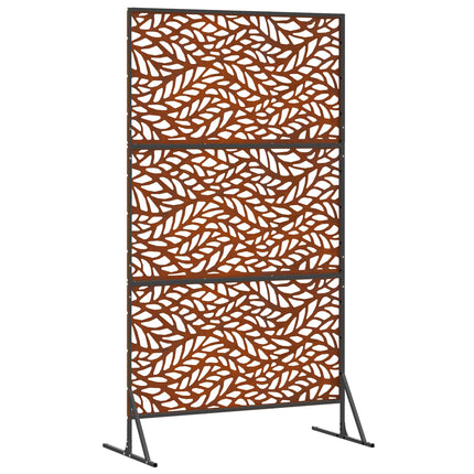 Privatlivsskærm 100 x 50 x 180 cm Cortenstål Rusten