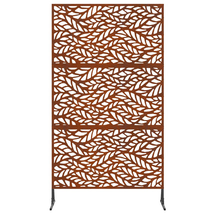 Privatlivsskærm 100 x 50 x 180 cm Cortenstål Rusten